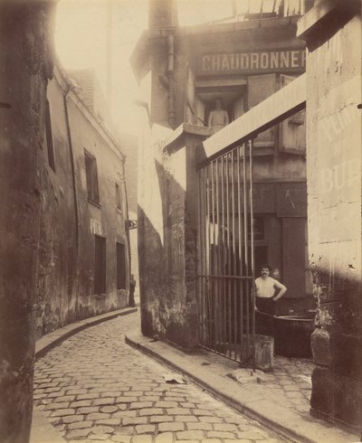 Metallwerkstatt, Passage de la Réunion von Eugène Atget